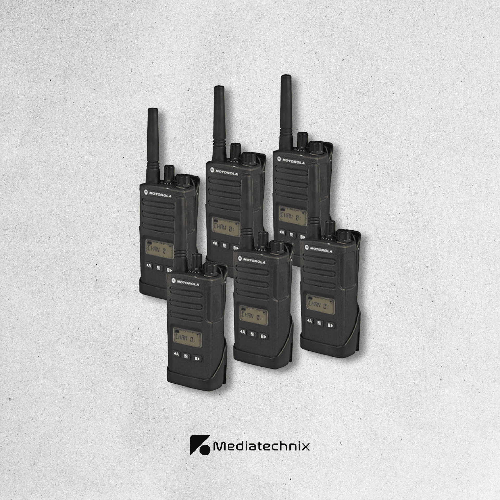 Motorola XT460 Funkgerät inkl. Lautsprechermikrofon 6er Set